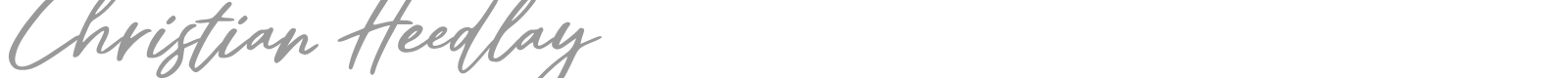 Christian Heedlay font preview